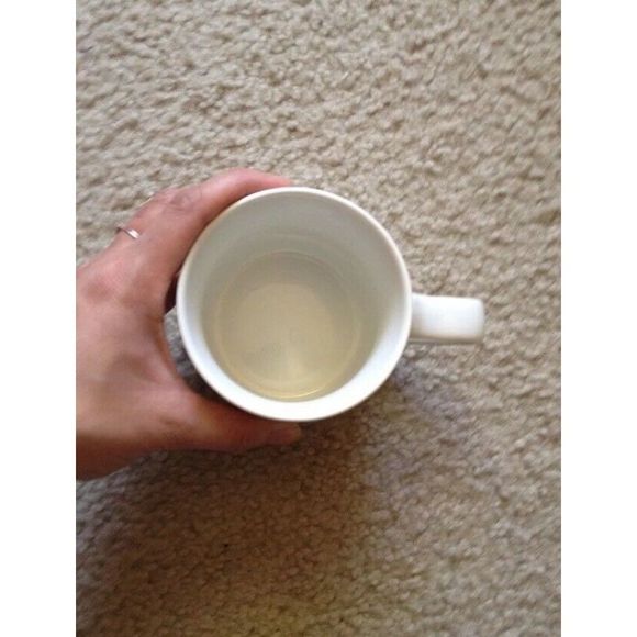 Starbucks White Gray Damask Scroll Geometric Pattern 12 oz. Mug Coffee Cup 2014 - Picture 3 of 7